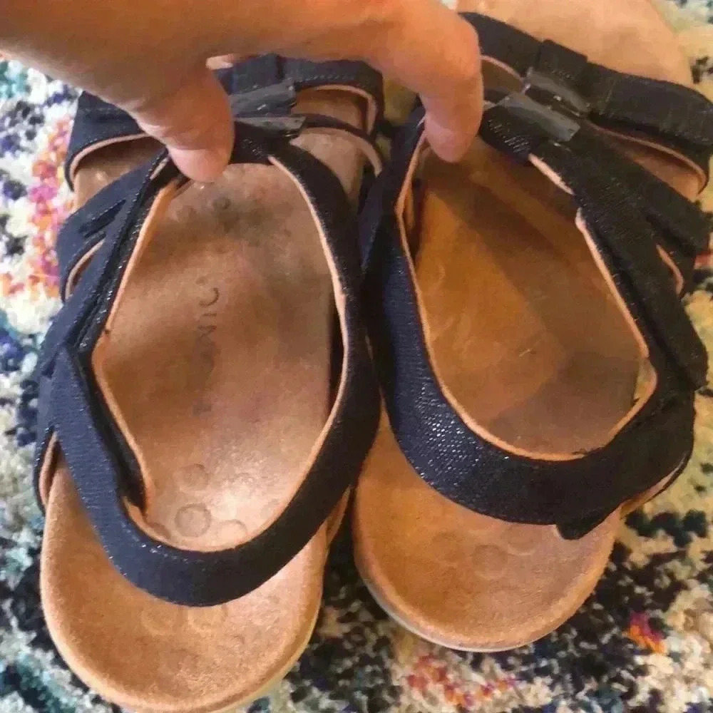 VIONIC Amber Adjustable Sandals Navy - Picture 5 of 7